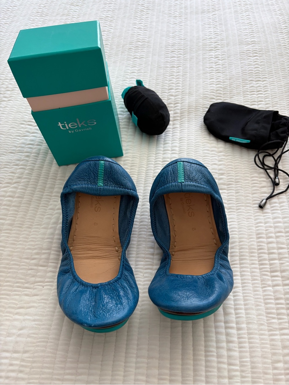 Tieks Ballet Flats in Teal and Turquoise